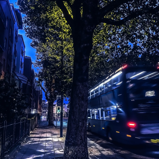 "Night bus" stock image