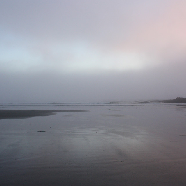 "A misty evening view of the Pacific Ocean" by Julian Worker - £10.00 "A misty evening view of the Pacific Ocean" stock image