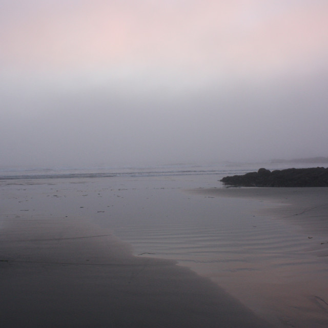 "A misty evening view of the Pacific Ocean" by Julian Worker - £10.00 "A misty evening view of the Pacific Ocean" stock image