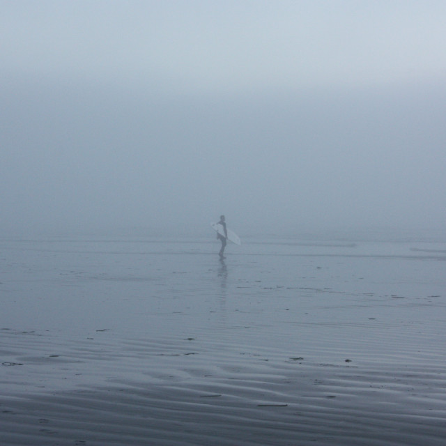 "A misty evening view of the Pacific Ocean" by Julian Worker - £10.00 "A misty evening view of the Pacific Ocean" stock image