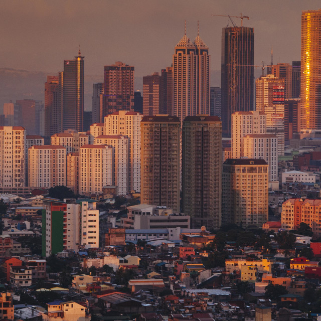 "Skyline Manila" stock image