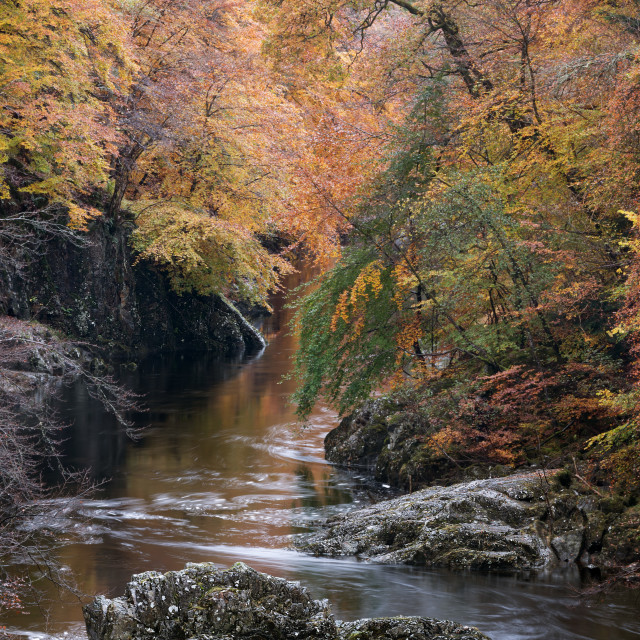 "Autumn Color - River Garry" stock image