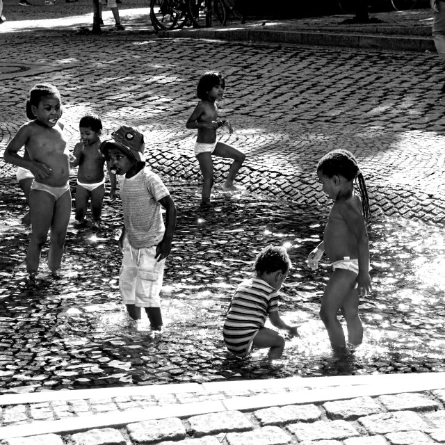 "Water games" by Luca Sorato - £25.00 "Water games" stock image