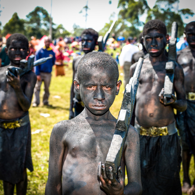 "Mount Hagen Sing Sing Cultural Show in Papua New Guinea" stock image