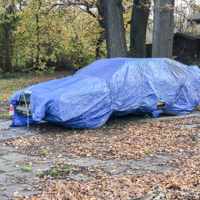 "wrapped Car" stock image