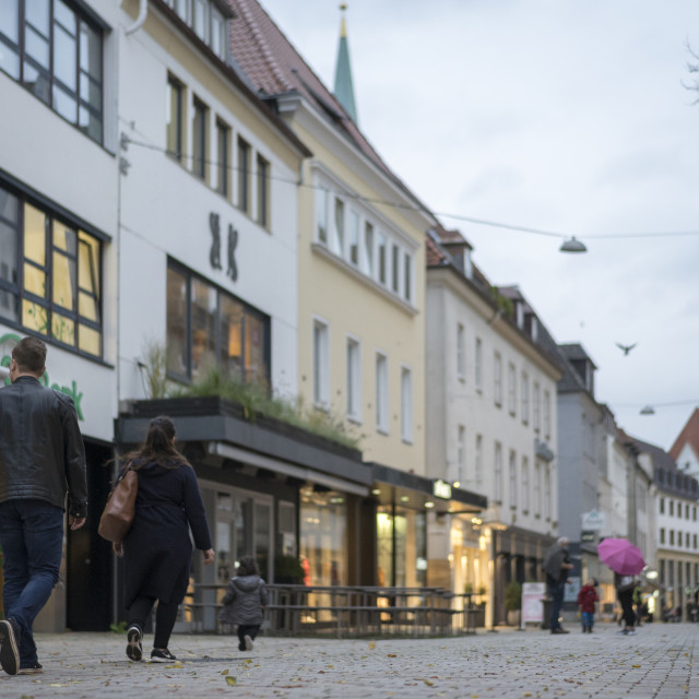 "shopping street Obernstrasse" stock image