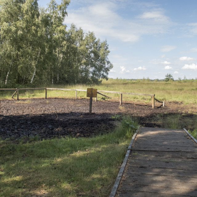 "Great Peat Moor" stock image