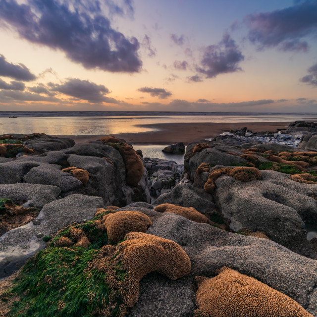 "Sunset Rest Bay" stock image