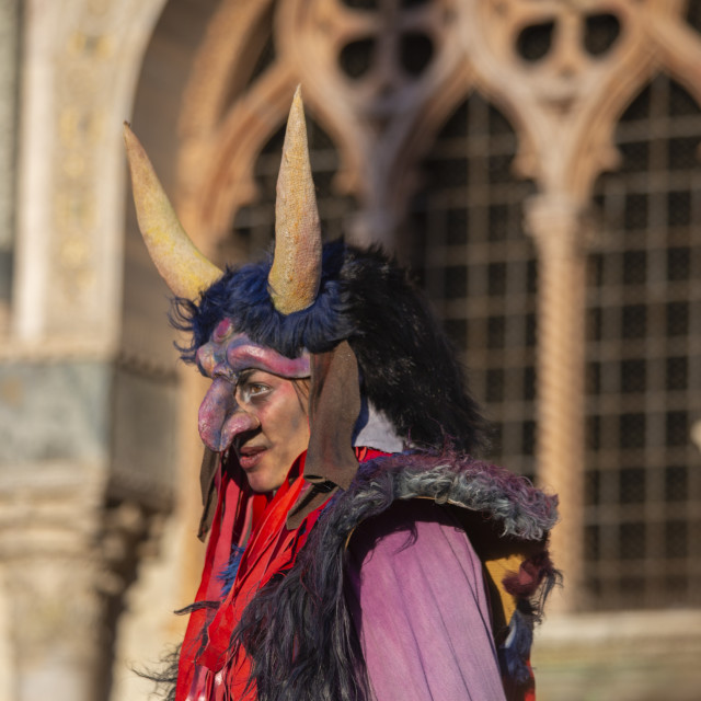 "The Ballad of the Masks and the Beheading of the Bull, Venice Carnival" by Bobb Strongman - £20.00 "The Ballad of the Masks and the Beheading of the Bull, Venice Carnival" stock image