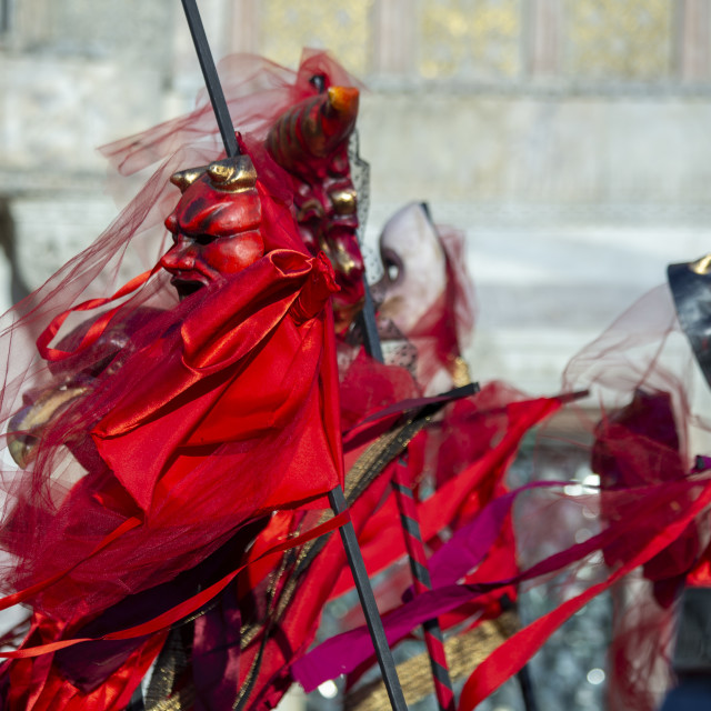 "The Ballad of the Masks and the Beheading of the Bull, Venice Carnival" by Bobb Strongman - £20.00 "The Ballad of the Masks and the Beheading of the Bull, Venice Carnival" stock image