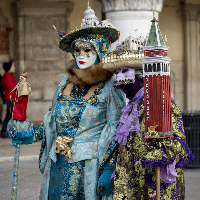 "Building Themed Costumes at Venice Carnival" by Bobb Strongman - £20.00 "Building Themed Costumes at Venice Carnival" stock image