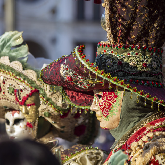 "Mexican Themed Costumes at Venice Carnival" by Bobb Strongman - £20.00 "Mexican Themed Costumes at Venice Carnival" stock image