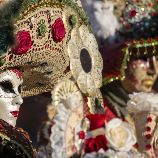 "Mexican Themed Costumes at Venice Carnival" by Bobb Strongman - £20.00 "Mexican Themed Costumes at Venice Carnival" stock image