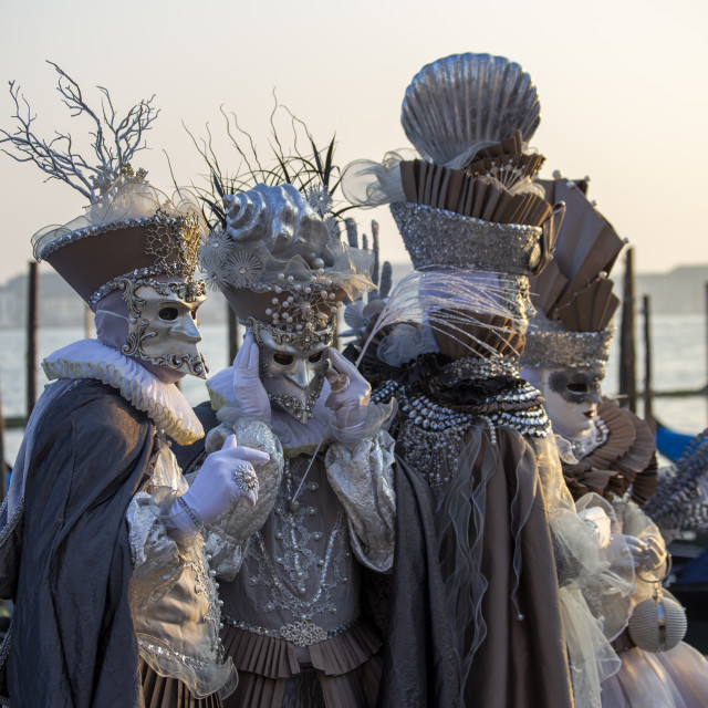 "Undersea Themed Costumes at Venice Carnival" by Bobb Strongman - £20.00 "Undersea Themed Costumes at Venice Carnival" stock image