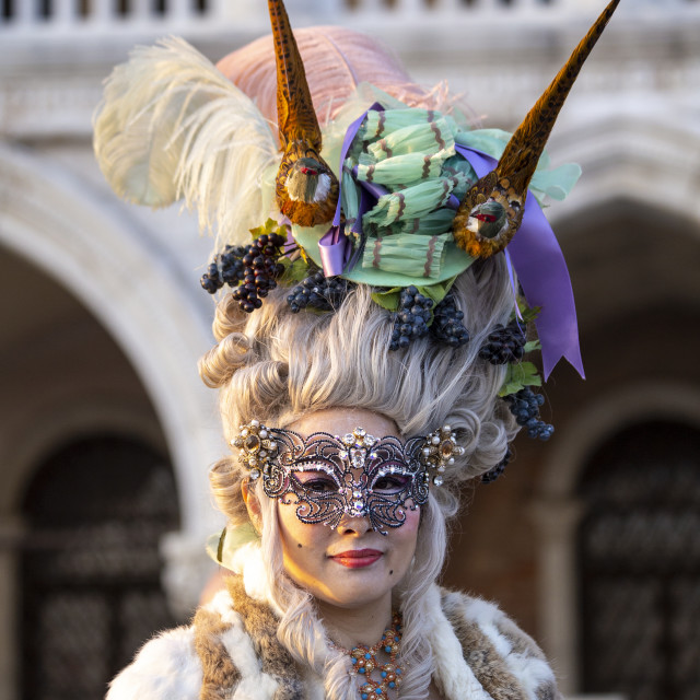 "Venice Carnival Headdress" by Bobb Strongman - £20.00 "Venice Carnival Headdress" stock image