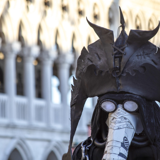 "Plague Doctor at Venice Carnival" by Bobb Strongman - £20.00 "Plague Doctor at Venice Carnival" stock image
