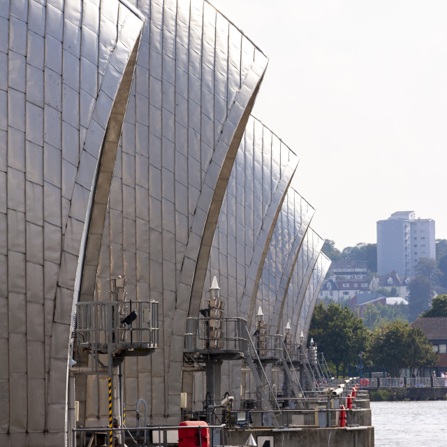 "Thames Barrier, London" by Bobb Strongman - £20.00 "Thames Barrier, London" stock image