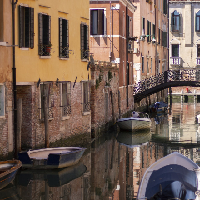"Venice Canal" by Bobb Strongman - £20.00 "Venice Canal" stock image
