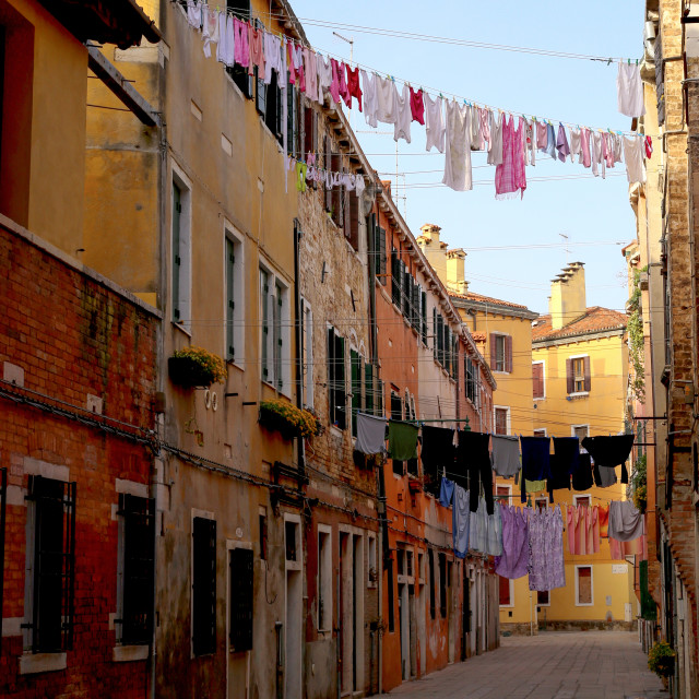 "Venice Street" by Bobb Strongman - £20.00 "Venice Street" stock image
