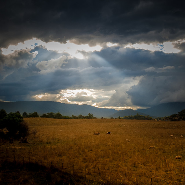 "Valley Light" stock image