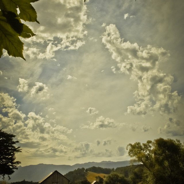 "Farm View" stock image