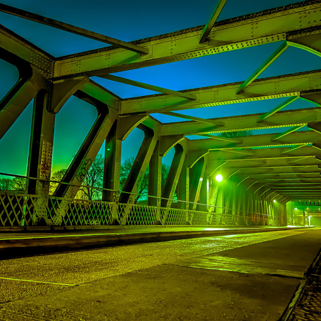 "The bridge to the future!" stock image