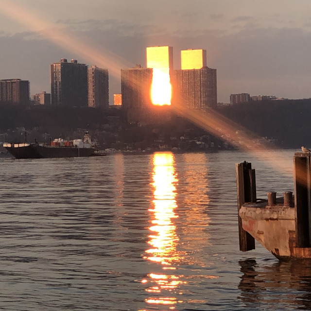 "New York Sunset" stock image