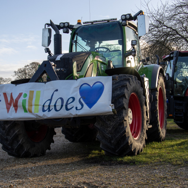 "#WillDoes KMC Tractor Run 2020" by Dorset Rural Photography - £5.00 "#WillDoes KMC Tractor Run 2020" stock image