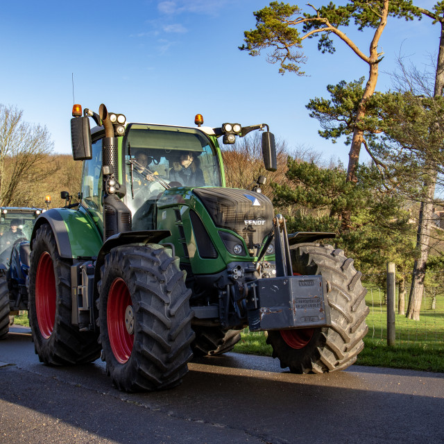 "#WillDoes KMC Tractor Run 2020" by Dorset Rural Photography - £5.00 "#WillDoes KMC Tractor Run 2020" stock image
