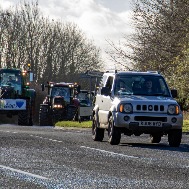 "#WillDoes KMC Tractor Run 2020" by Dorset Rural Photography - £5.00 "#WillDoes KMC Tractor Run 2020" stock image