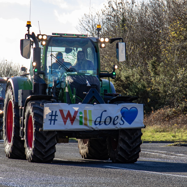 "#WillDoes KMC Tractor Run 2020" by Dorset Rural Photography - £5.00 "#WillDoes KMC Tractor Run 2020" stock image