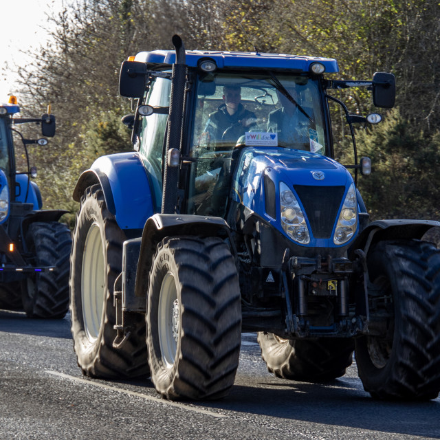 "#WillDoes KMC Tractor Run 2020" by Dorset Rural Photography - £5.00 "#WillDoes KMC Tractor Run 2020" stock image