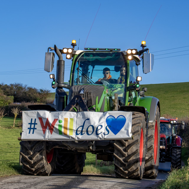 "#WillDoes KMC Tractor Run 2020" by Dorset Rural Photography - £5.00 "#WillDoes KMC Tractor Run 2020" stock image