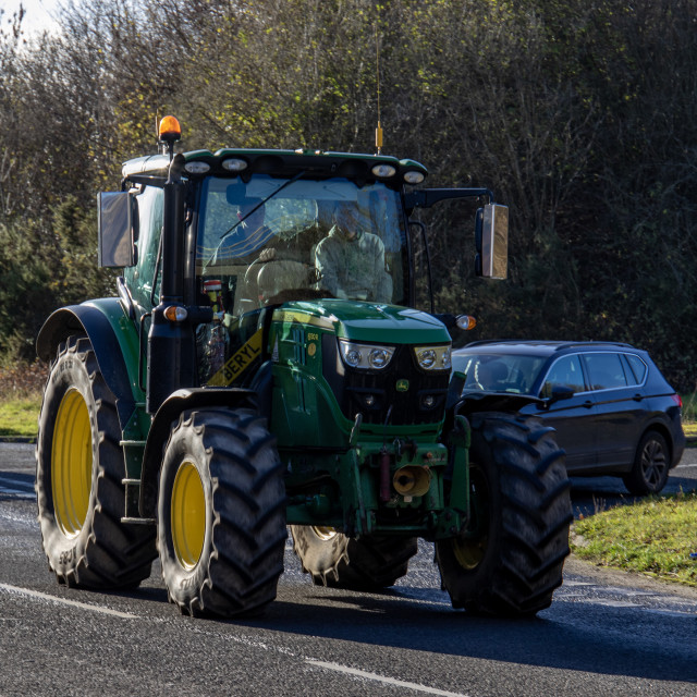 "#WillDoes KMC Tractor Run 2020" by Dorset Rural Photography - £5.00 "#WillDoes KMC Tractor Run 2020" stock image