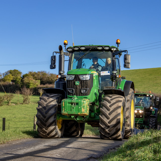 "#WillDoes KMC Tractor Run 2020" by Dorset Rural Photography - £5.00 "#WillDoes KMC Tractor Run 2020" stock image