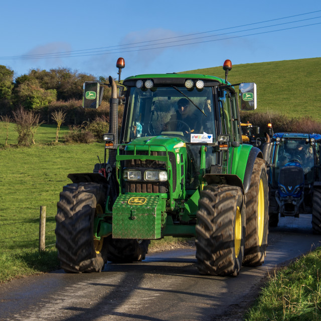 "#WillDoes KMC Tractor Run 2020" by Dorset Rural Photography - £5.00 "#WillDoes KMC Tractor Run 2020" stock image