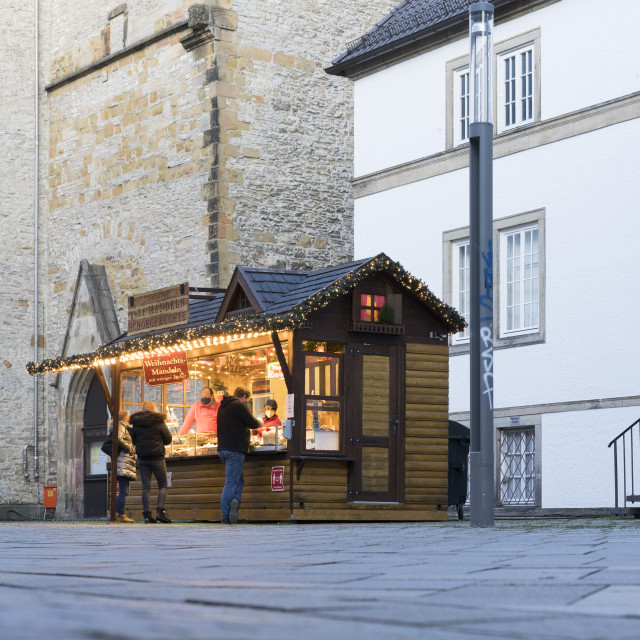 "Shopping street during Christmas Lockdown" stock image