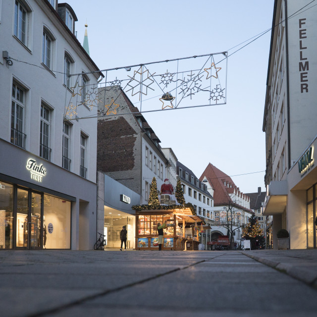 "Obernstrasse during Lockdown" stock image