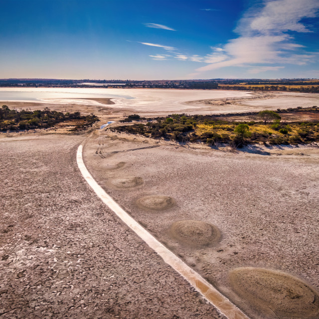 "Yenyenning Salt Lakes" stock image