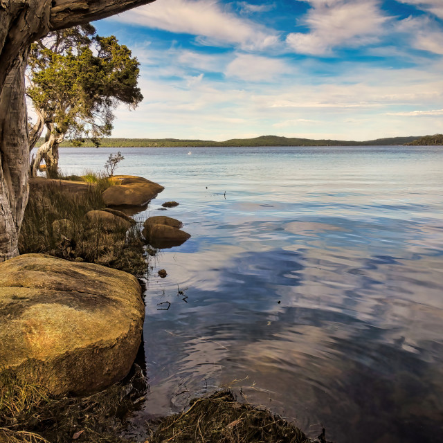 "Still Water, Wilson's Inlet" by Sam Blight - $12.69 "Still Water, Wilson's Inlet" stock image