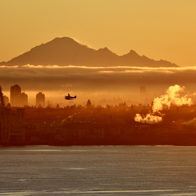 "Vancouver Golden Hour" stock image