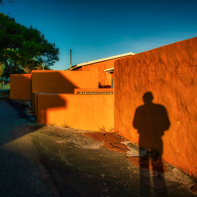 "Rottnest Sunset Wall" stock image