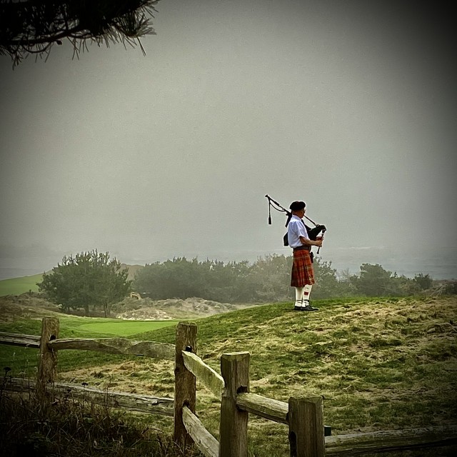 Bagpiper at Spanish Bay License, download or print for £6.20 Photos