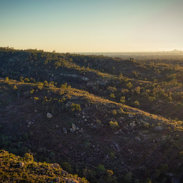 "Darling Ranges Ridges" stock image