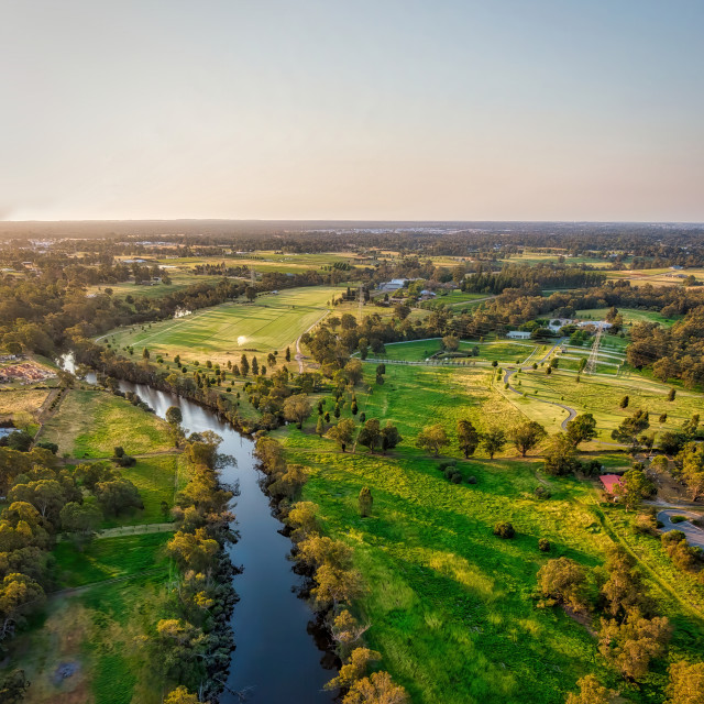 "Swan River at Middle Swan" by Sam Blight - $12.45 "Swan River at Middle Swan" stock image