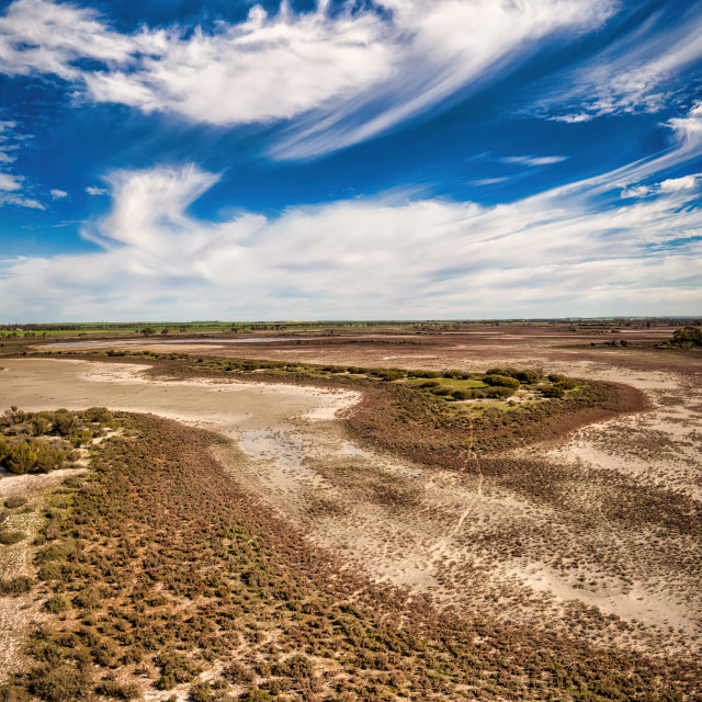 "Over the Dry Lakes" stock image