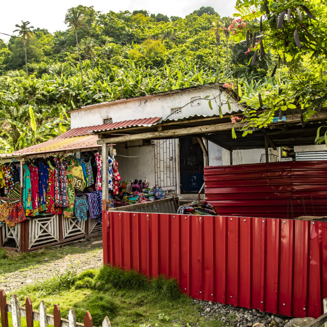 "Market on Sao Tome" stock image