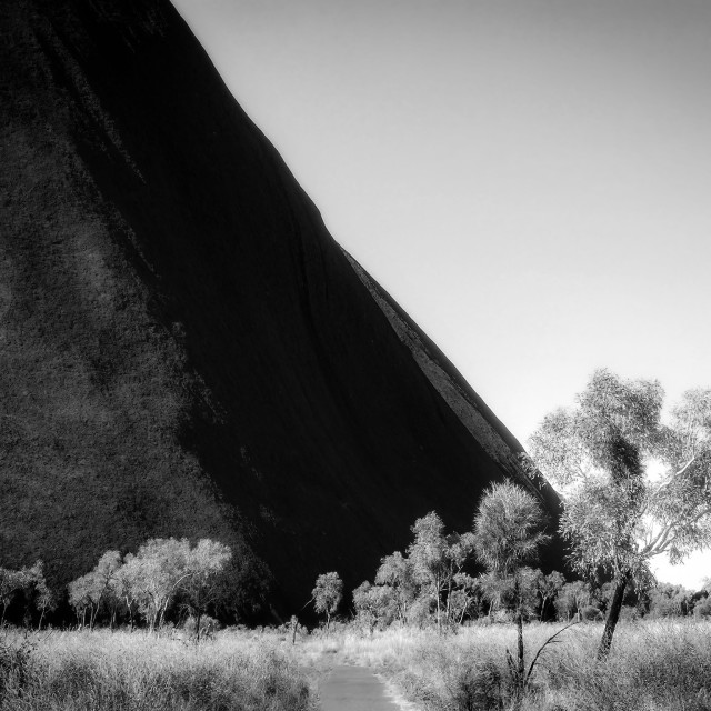 "Uluru Wall" stock image