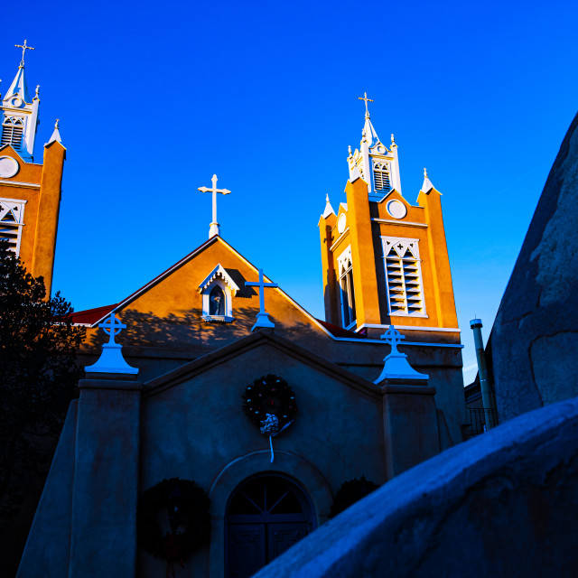 "Oldest Church in Albuquerque New Mexico" stock image