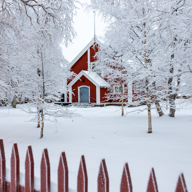 "Catching a glimpse of a Winter Wonderland" stock image